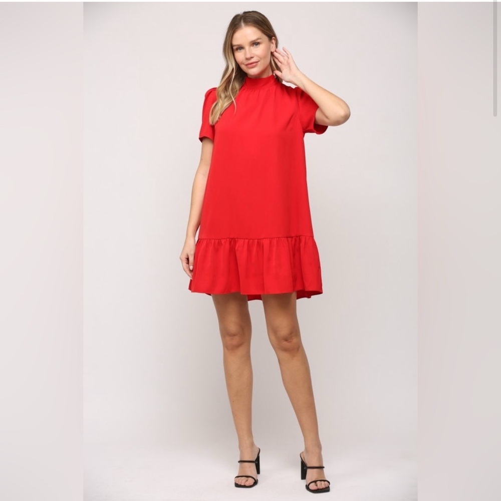 NWT red mini dress